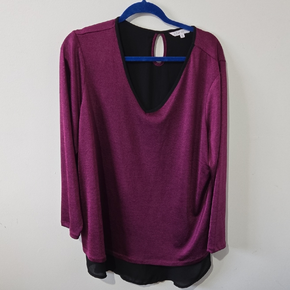 Ladies XXL Cleo Long Sleeved Top